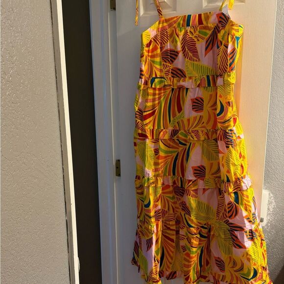 Flora Bea NYC Carey Dress Multicolor Maxi Dress size Medium - Picture 2 of 5
